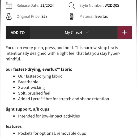 NWT lululemon athletica Wunder Train Strappy Racer Bra - Picture 7 of 7